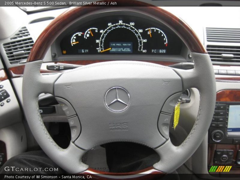 Brilliant Silver Metallic / Ash 2005 Mercedes-Benz S 500 Sedan