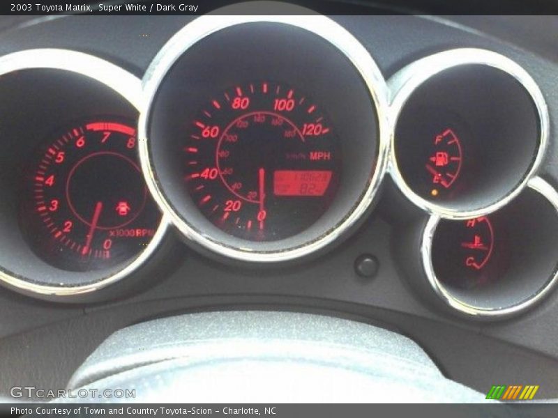 Super White / Dark Gray 2003 Toyota Matrix