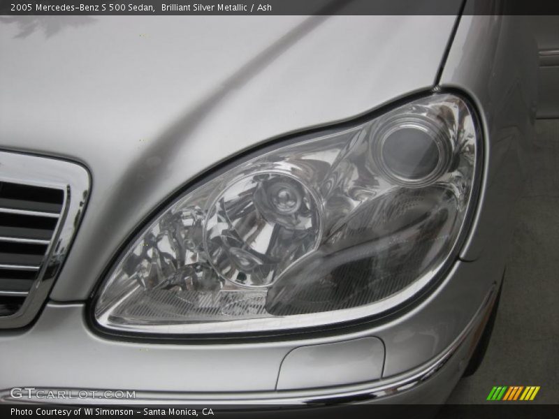 Brilliant Silver Metallic / Ash 2005 Mercedes-Benz S 500 Sedan