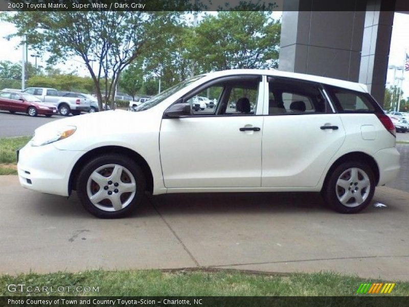 Super White / Dark Gray 2003 Toyota Matrix
