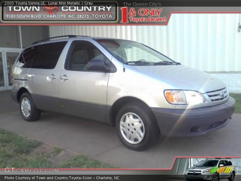 Lunar Mist Metallic / Gray 2003 Toyota Sienna LE