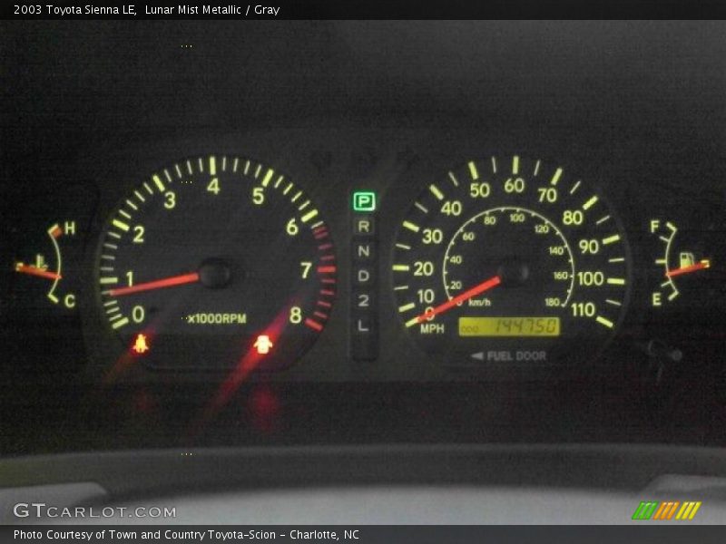 Lunar Mist Metallic / Gray 2003 Toyota Sienna LE