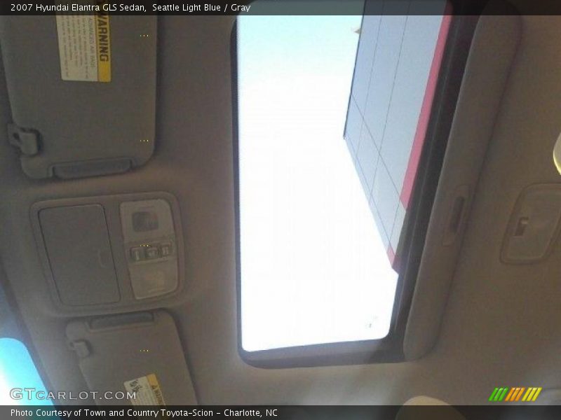 Seattle Light Blue / Gray 2007 Hyundai Elantra GLS Sedan