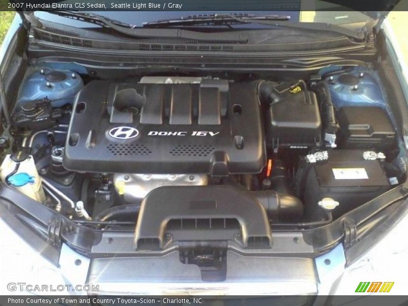 Seattle Light Blue / Gray 2007 Hyundai Elantra GLS Sedan