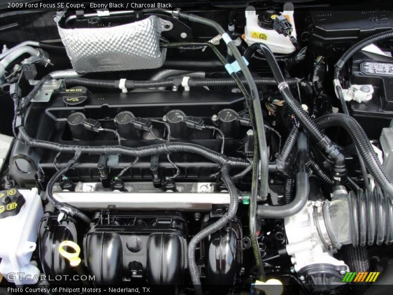 Ebony Black / Charcoal Black 2009 Ford Focus SE Coupe