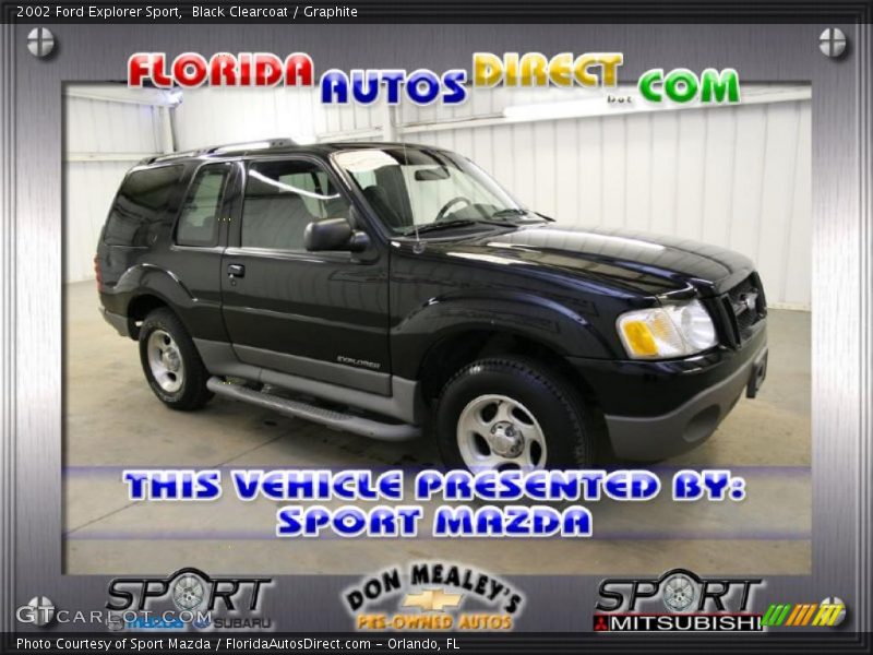 Black Clearcoat / Graphite 2002 Ford Explorer Sport