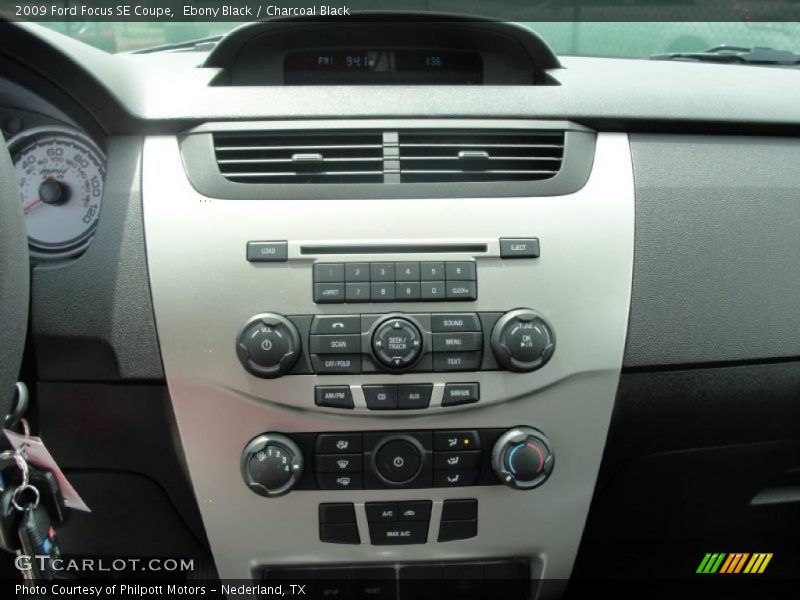 Ebony Black / Charcoal Black 2009 Ford Focus SE Coupe