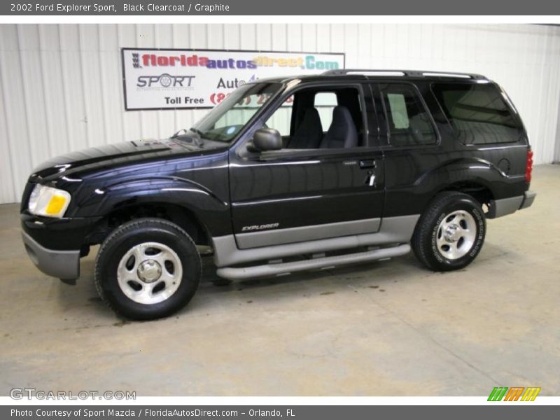 Black Clearcoat / Graphite 2002 Ford Explorer Sport