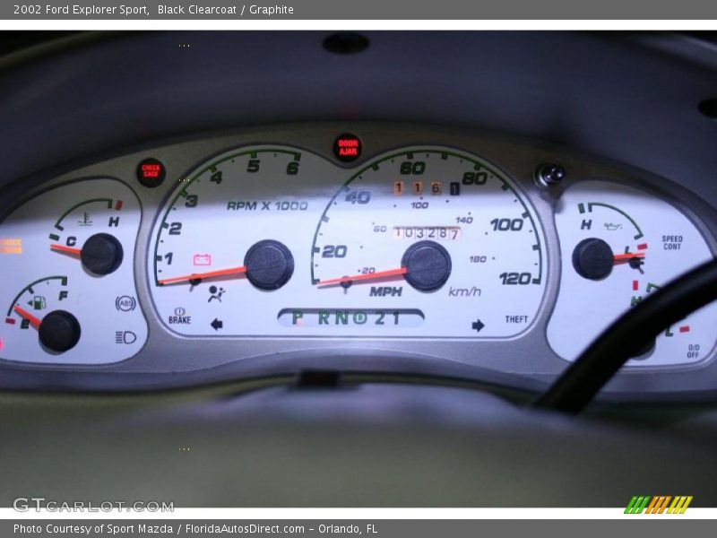 Black Clearcoat / Graphite 2002 Ford Explorer Sport