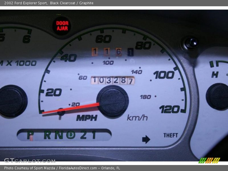 Black Clearcoat / Graphite 2002 Ford Explorer Sport