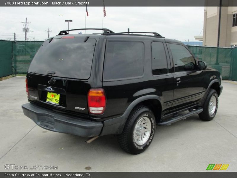 Black / Dark Graphite 2000 Ford Explorer Sport
