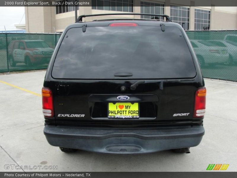 Black / Dark Graphite 2000 Ford Explorer Sport