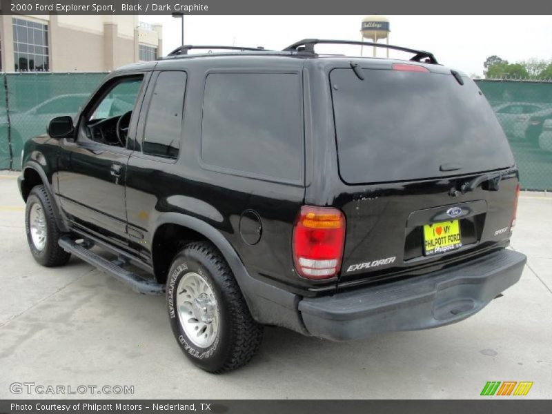 Black / Dark Graphite 2000 Ford Explorer Sport
