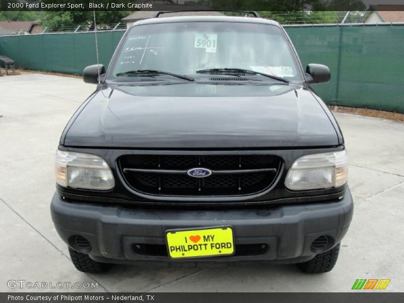 Black / Dark Graphite 2000 Ford Explorer Sport