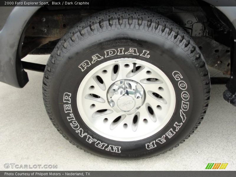 Black / Dark Graphite 2000 Ford Explorer Sport