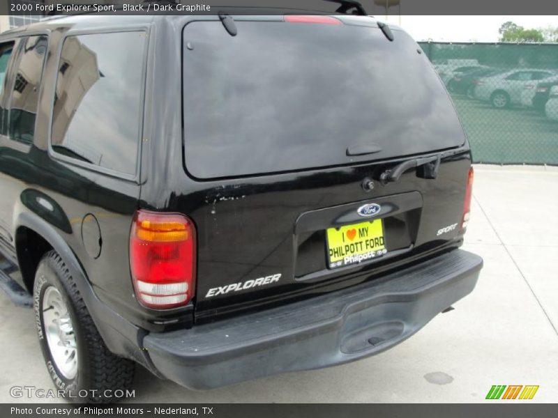 Black / Dark Graphite 2000 Ford Explorer Sport