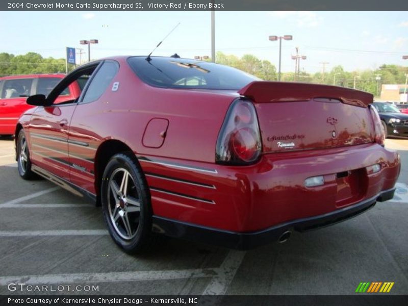 Victory Red / Ebony Black 2004 Chevrolet Monte Carlo Supercharged SS