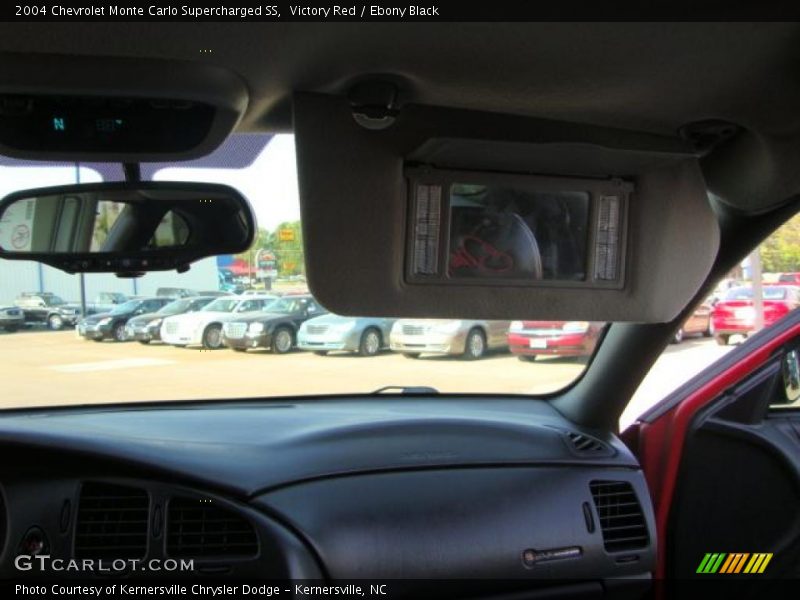Victory Red / Ebony Black 2004 Chevrolet Monte Carlo Supercharged SS