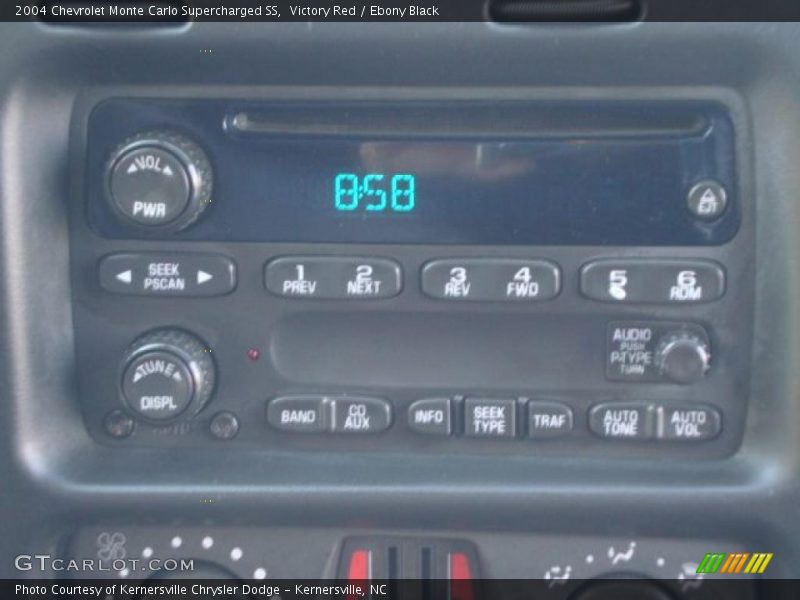 Victory Red / Ebony Black 2004 Chevrolet Monte Carlo Supercharged SS
