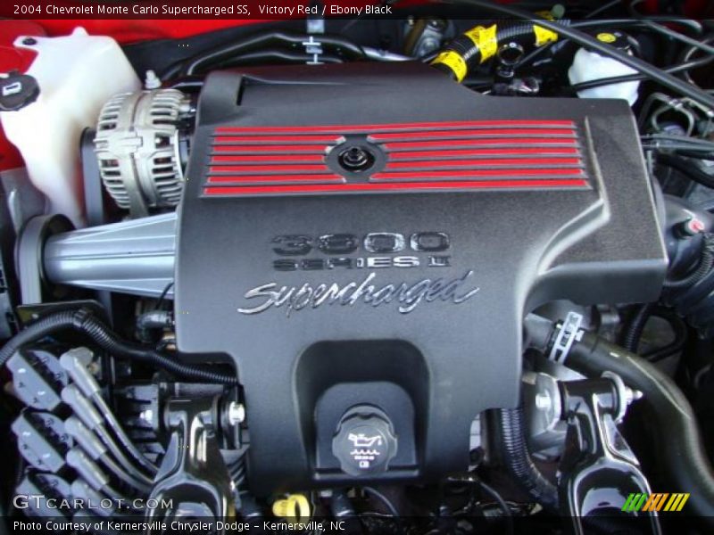 Victory Red / Ebony Black 2004 Chevrolet Monte Carlo Supercharged SS