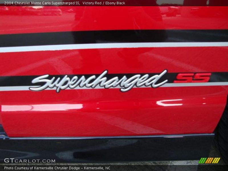 Victory Red / Ebony Black 2004 Chevrolet Monte Carlo Supercharged SS