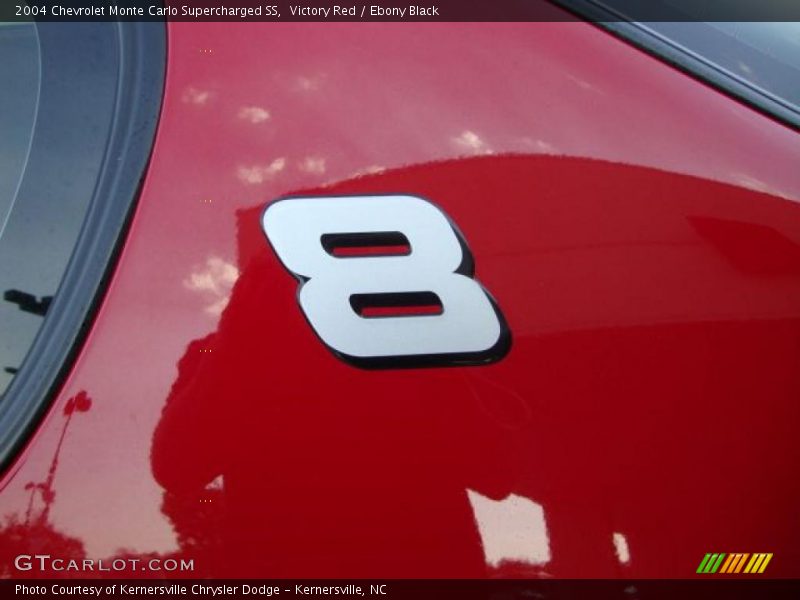 Victory Red / Ebony Black 2004 Chevrolet Monte Carlo Supercharged SS