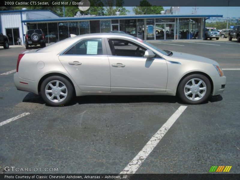 Gold Mist / Ebony 2009 Cadillac CTS Sedan