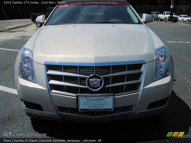 Gold Mist / Ebony 2009 Cadillac CTS Sedan