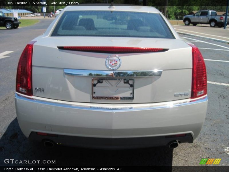 Gold Mist / Ebony 2009 Cadillac CTS Sedan