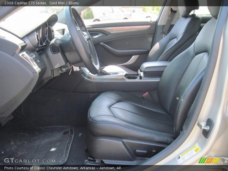 Gold Mist / Ebony 2009 Cadillac CTS Sedan