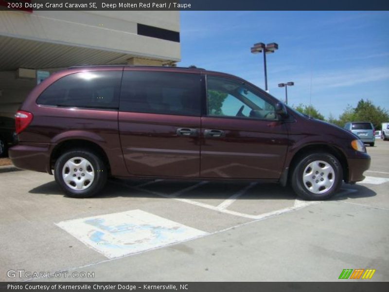 Deep Molten Red Pearl / Taupe 2003 Dodge Grand Caravan SE