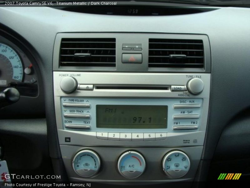 Titanium Metallic / Dark Charcoal 2007 Toyota Camry SE V6