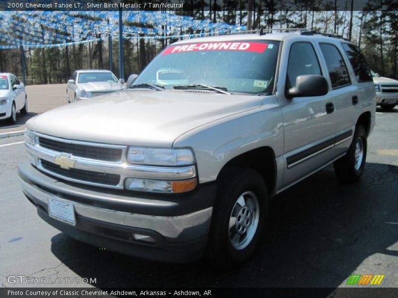 Silver Birch Metallic / Tan/Neutral 2006 Chevrolet Tahoe LT