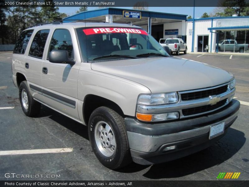 Silver Birch Metallic / Tan/Neutral 2006 Chevrolet Tahoe LT