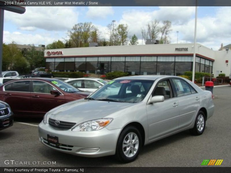 Lunar Mist Metallic / Stone 2004 Toyota Camry XLE V6