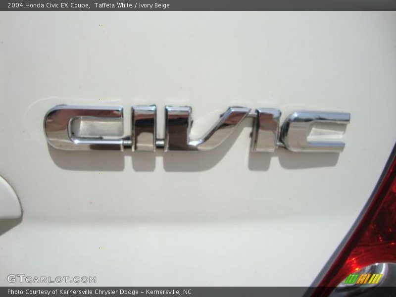 Taffeta White / Ivory Beige 2004 Honda Civic EX Coupe