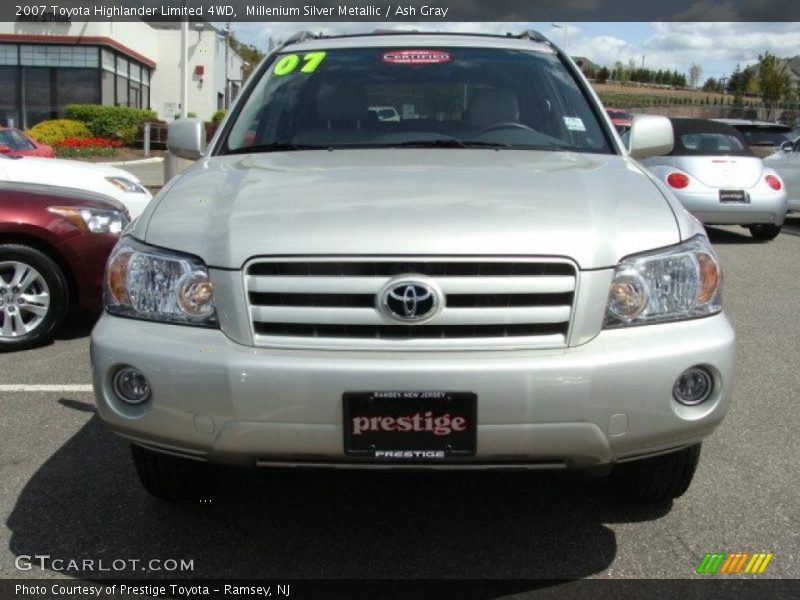Millenium Silver Metallic / Ash Gray 2007 Toyota Highlander Limited 4WD