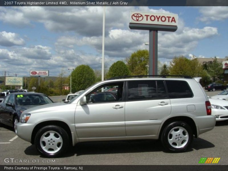 Millenium Silver Metallic / Ash Gray 2007 Toyota Highlander Limited 4WD