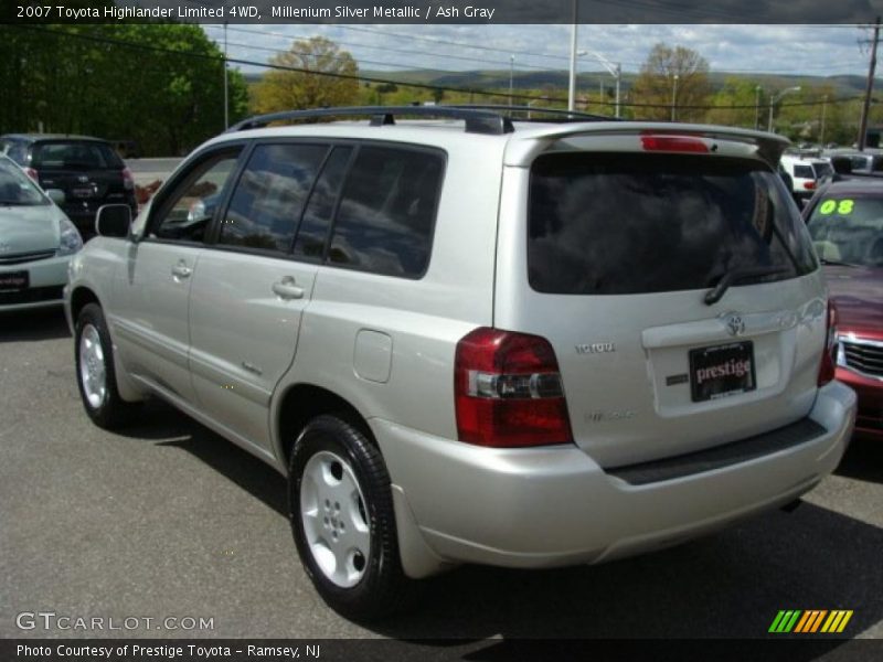 Millenium Silver Metallic / Ash Gray 2007 Toyota Highlander Limited 4WD