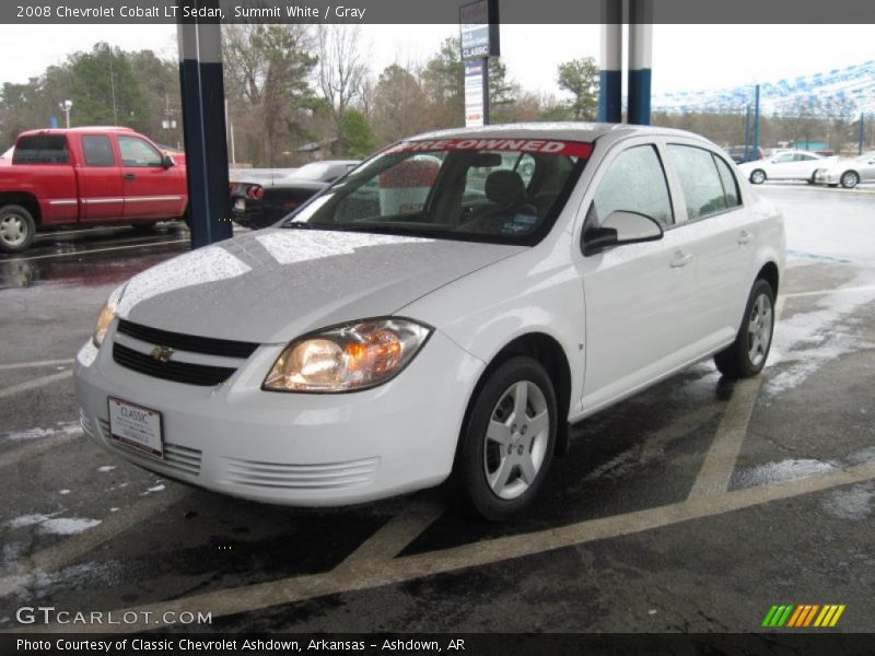 Summit White / Gray 2008 Chevrolet Cobalt LT Sedan