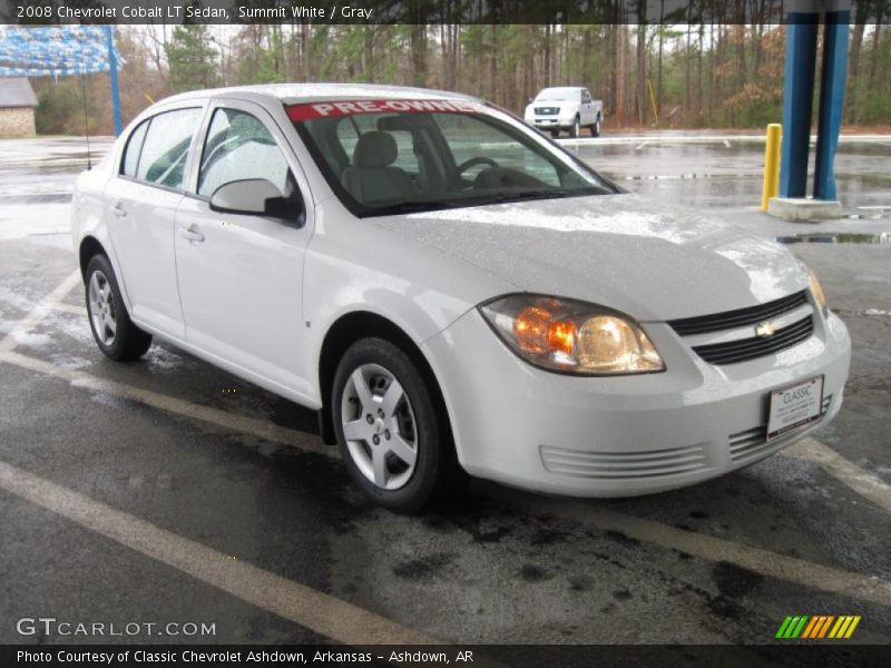 Summit White / Gray 2008 Chevrolet Cobalt LT Sedan