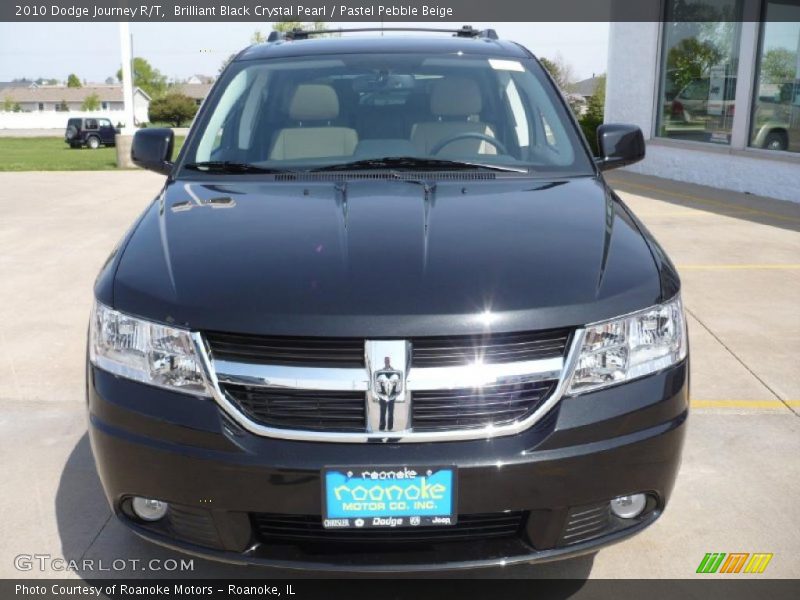 Brilliant Black Crystal Pearl / Pastel Pebble Beige 2010 Dodge Journey R/T