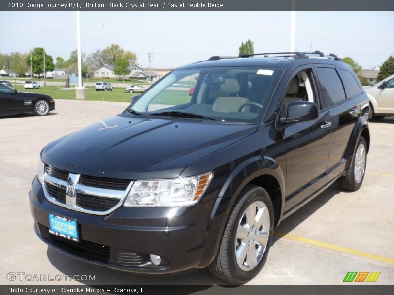 Brilliant Black Crystal Pearl / Pastel Pebble Beige 2010 Dodge Journey R/T