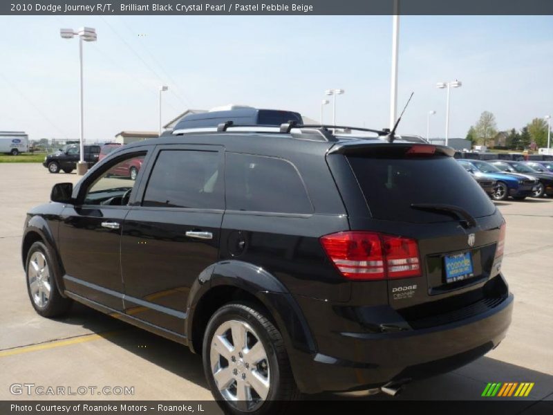 Brilliant Black Crystal Pearl / Pastel Pebble Beige 2010 Dodge Journey R/T