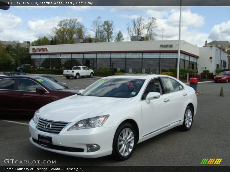 Starfire White Pearl / Light Gray 2010 Lexus ES 350
