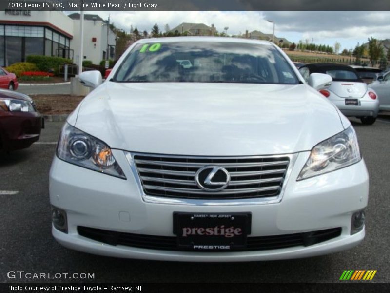 Starfire White Pearl / Light Gray 2010 Lexus ES 350