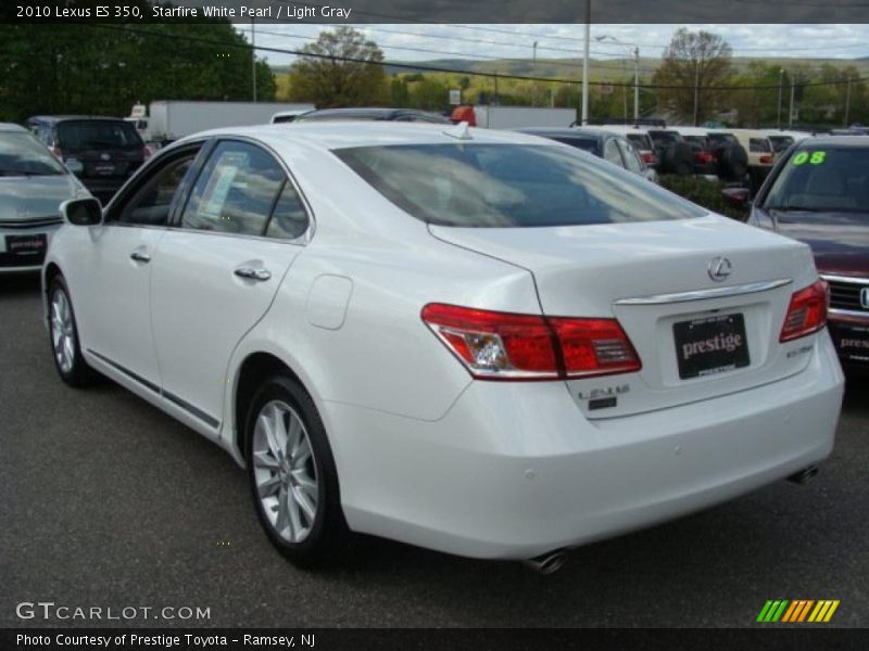 Starfire White Pearl / Light Gray 2010 Lexus ES 350