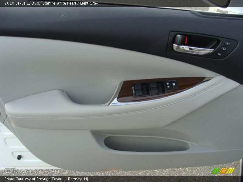 Starfire White Pearl / Light Gray 2010 Lexus ES 350