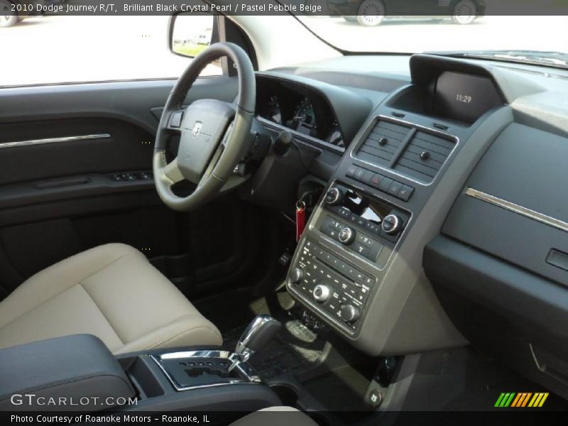 Brilliant Black Crystal Pearl / Pastel Pebble Beige 2010 Dodge Journey R/T
