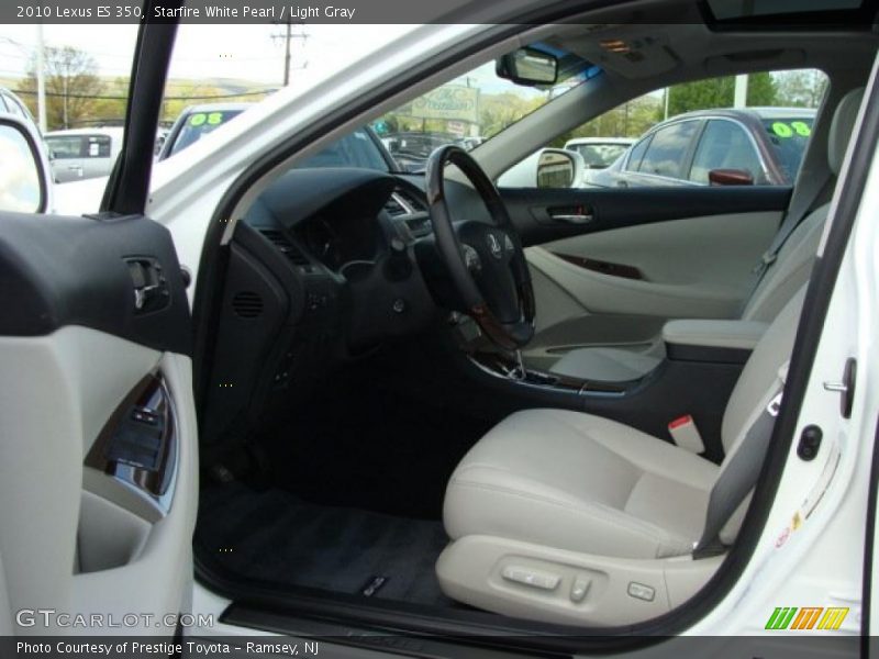 Starfire White Pearl / Light Gray 2010 Lexus ES 350
